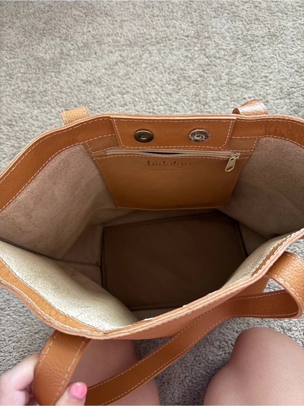 Everyday Tote in Cognac Brown